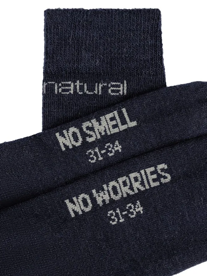 2er-Set: Socken "All Day" in Dunkelblau