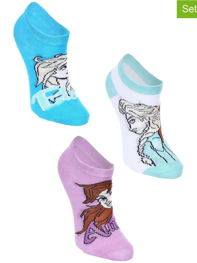 3er-Set: Socken "Frozen" in Bunt
