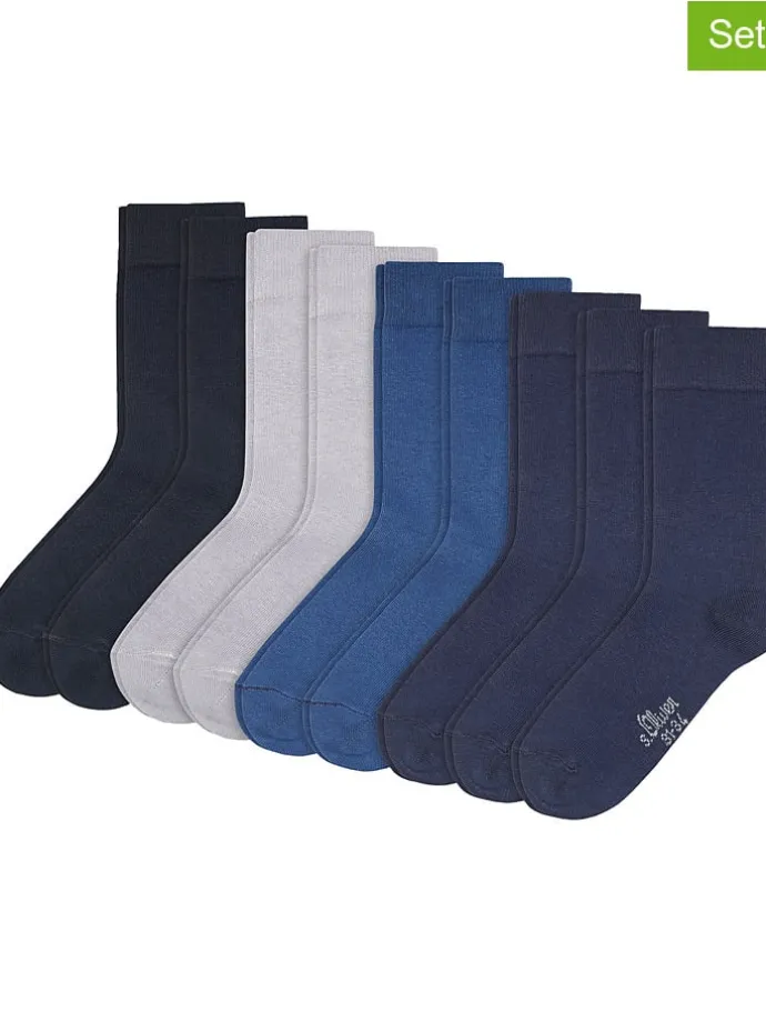 9er-Set: Socken in Blau