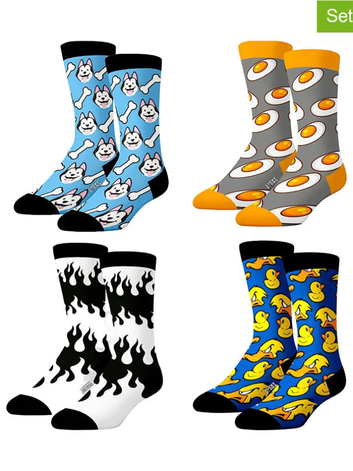 4er-Set: Socken in Bunt