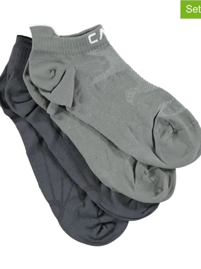 2er-Set: Socken in Grau
