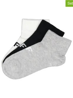 3er-Set: Socken in Grau/ Weiß/ Schwarz