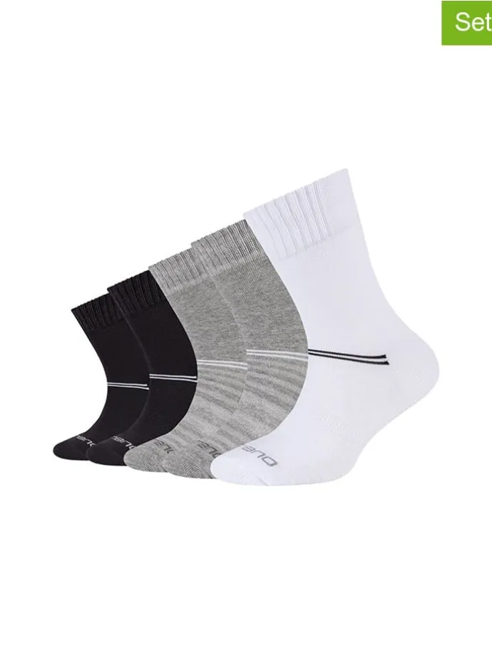 10er-Set: Socken in Grau/Schwarz/ Weiß