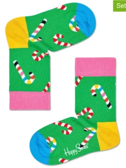 2er-Set: Socken in Grün/ Bunt