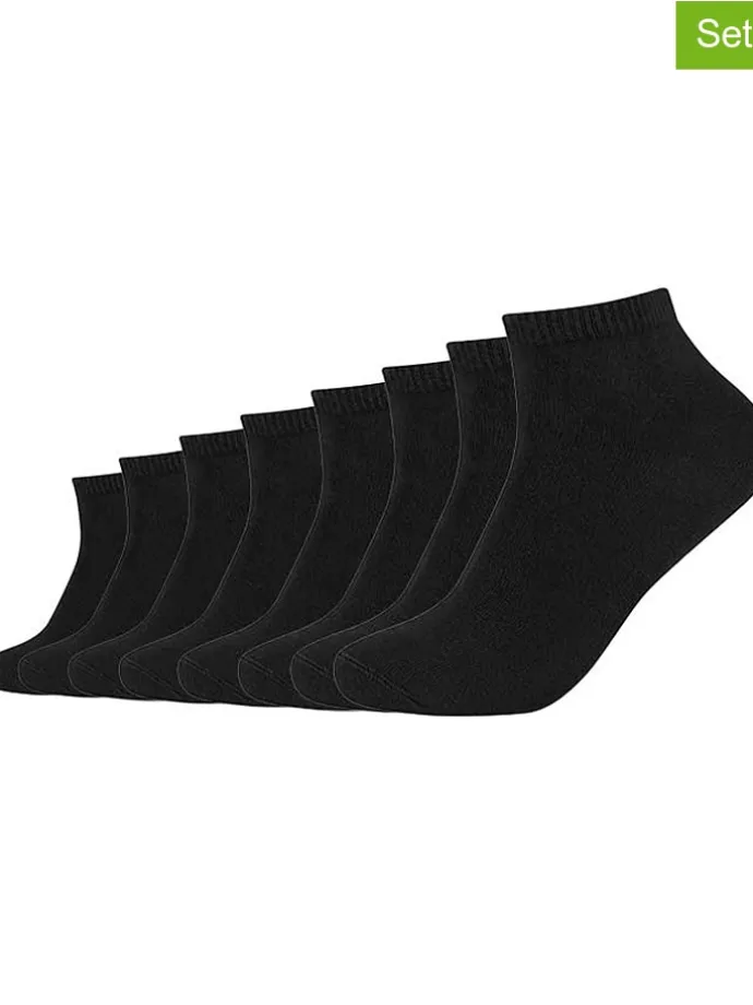 8er-Set: Socken in Schwarz