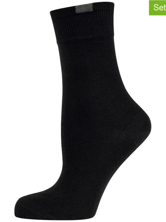 9er-Set: Socken in Schwarz