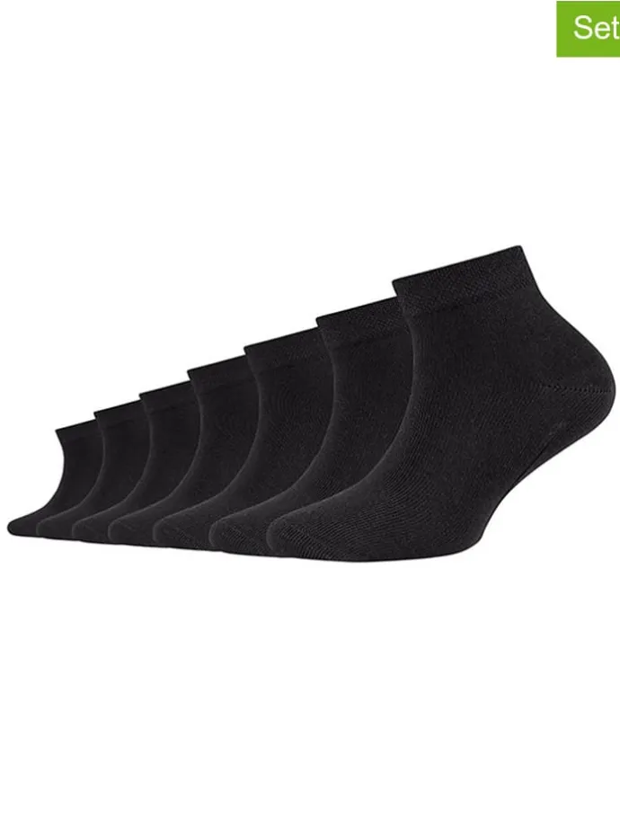 7er-Set: Socken in Schwarz