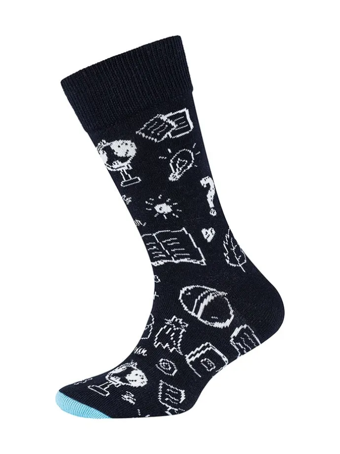 5er-Set: Socken in Schwarz/ Hellgrau