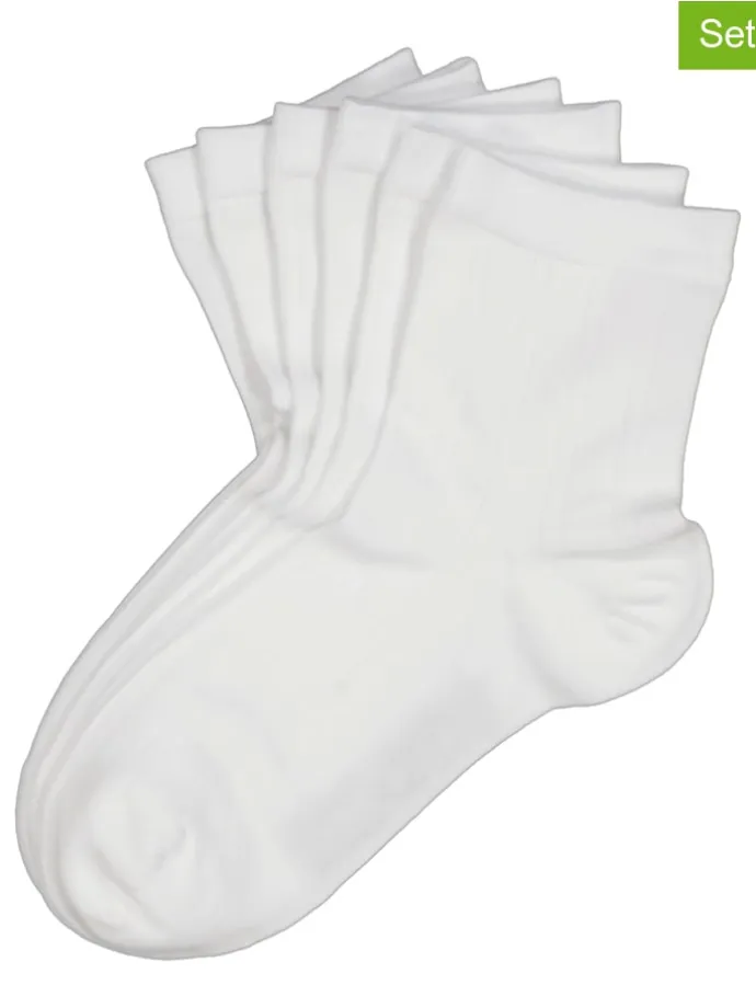 6er-Set: Socken in Weiß