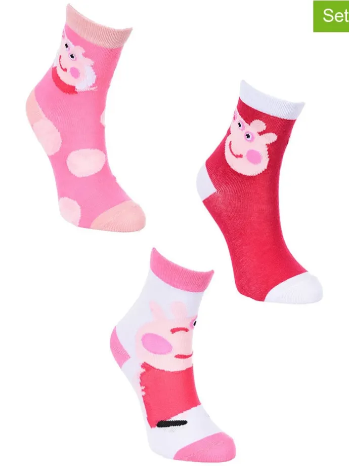 3er-Set: Socken "Peppa Pig" in Bunt