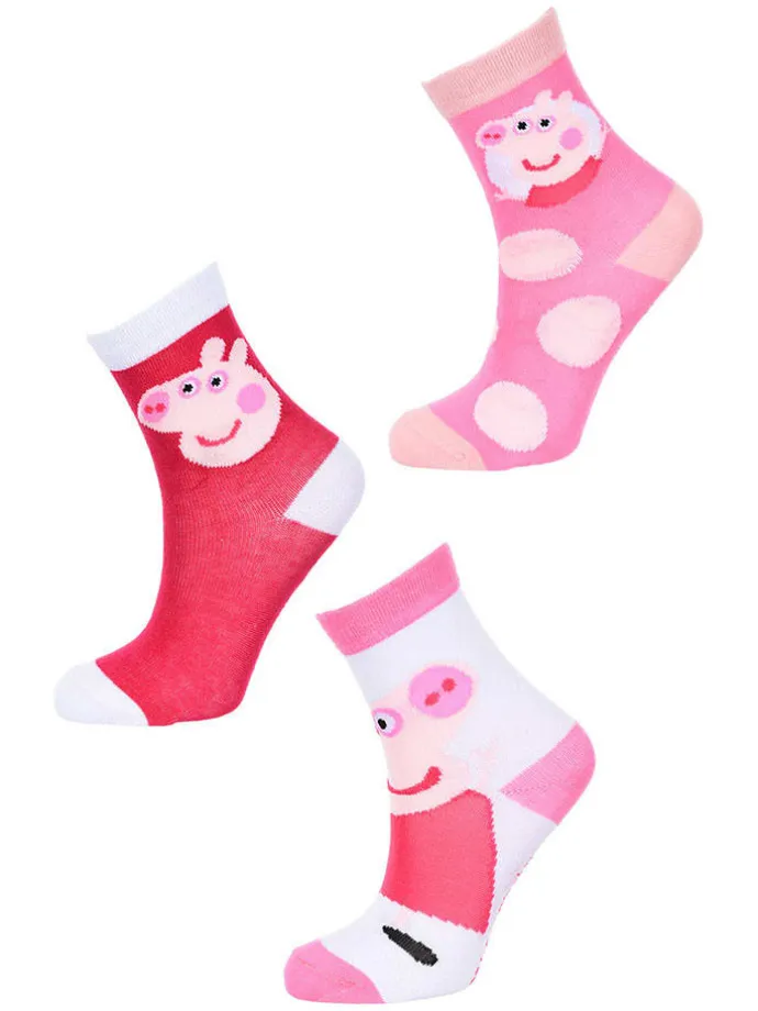 3er-Set: Socken "Peppa Pig" in Bunt