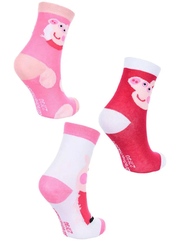 3er-Set: Socken "Peppa Pig" in Bunt