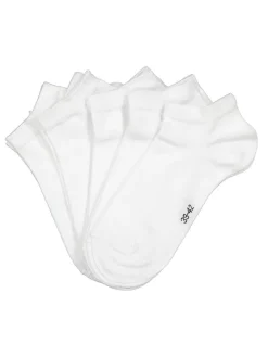 5er-Set: Socken "Sneaker" in Weiß-Damen