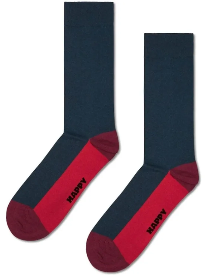 3er-Set: Socken "Snowman" in Rot/ Dunkelblau