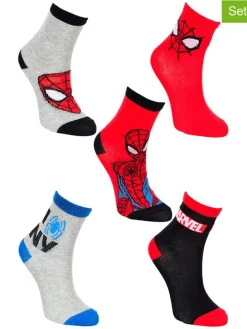 5er-Set: Socken "Spiderman" in Bunt