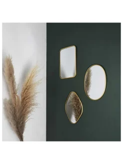 3er-Set: Spiegel in Gold