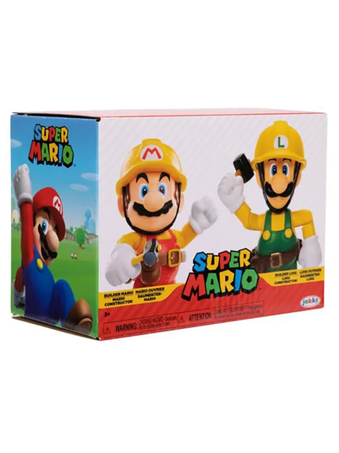 2er-Set: Spielfiguren "Super Mario - Mario Maker & Luigi Maker" - ab 3 Jahren