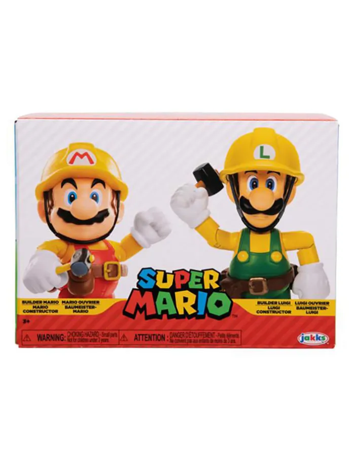 2er-Set: Spielfiguren "Super Mario - Mario Maker & Luigi Maker" - ab 3 Jahren