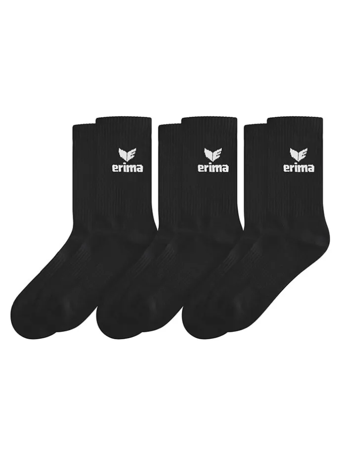 3er-Set: Sportsocken in Schwarz