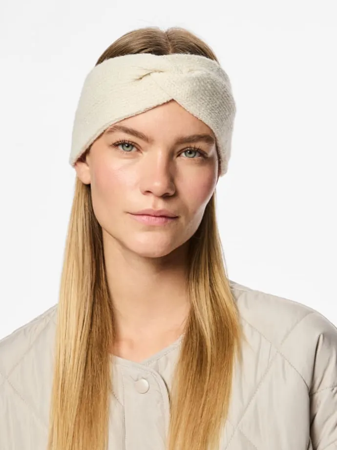 2er-Set: Stirnbänder in Creme/ Schwarz