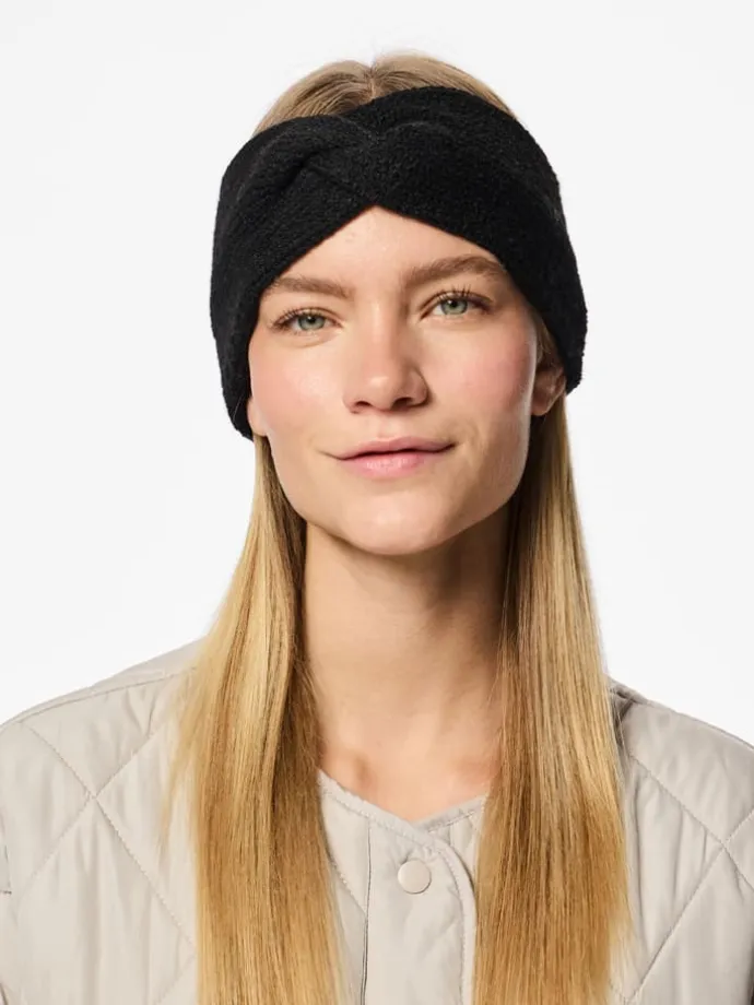 2er-Set: Stirnbänder in Creme/ Schwarz