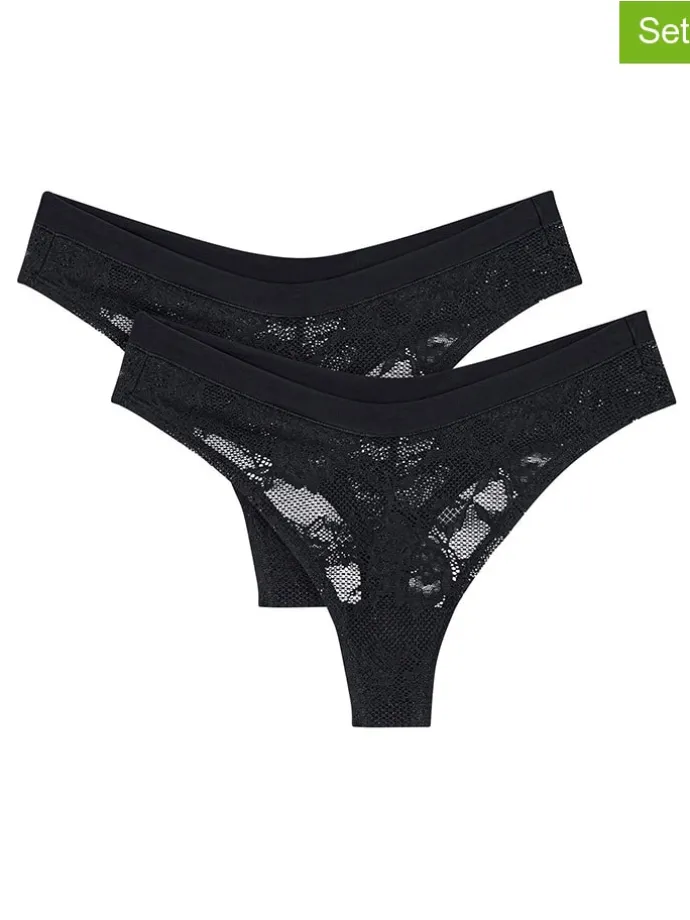 2er-Set: Strings "Smart Deco" in Schwarz