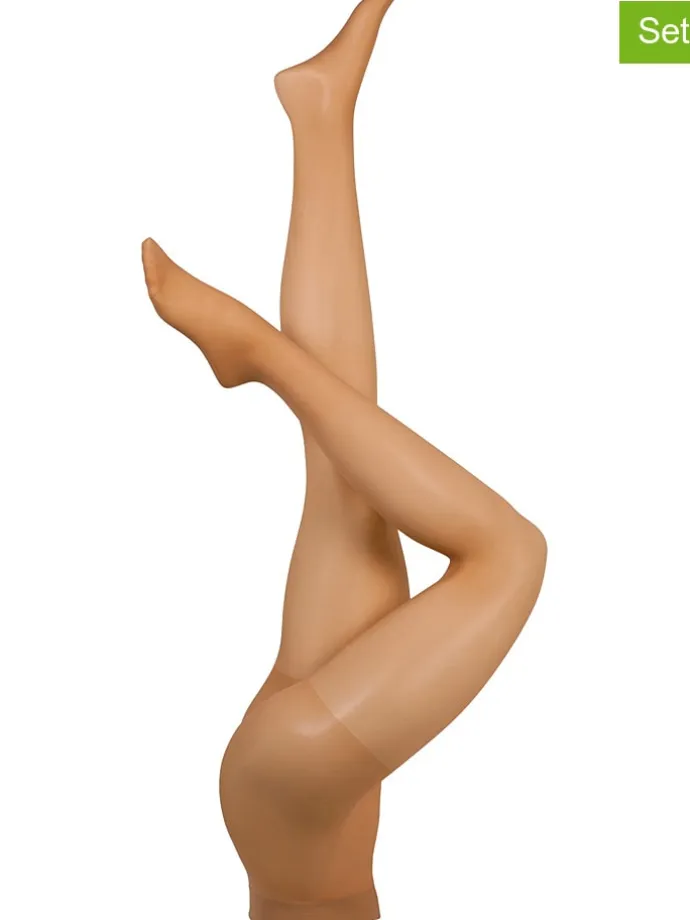 2er-Set: Strumpfhose "Fit in Form" in Beige - 40 DEN