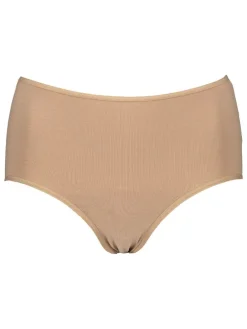 4er-Set: Taillenslips in Schwarz/ Beige