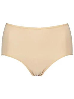 4er-Set: Taillenslips in Schwarz/ Beige
