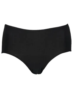 4er-Set: Taillenslips in Schwarz/ Beige