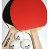 5er-Set: Tischtennisschläger "Drive Set" in Schwarz/ Rot