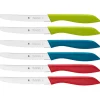 6er-Set: Vespermesser "Classic Line" in Bunt - (L)23 cm