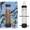 2er-Set: Vogelfutterstationen in Schwarz - (H)28 x Ø 6,2 cm