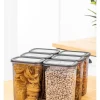6er-Set: Vorratsbehälter in Anthrazit - 1,5 l