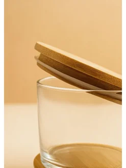 6er-Set: Vorratsbehälter in Beige - 220 ml