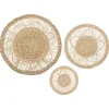 3er-Set: Wanddekore in Beige