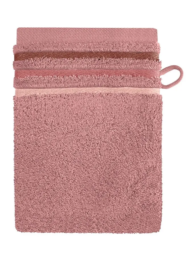 5er-Set: Waschhandschuhe "Skyline" in Rosa