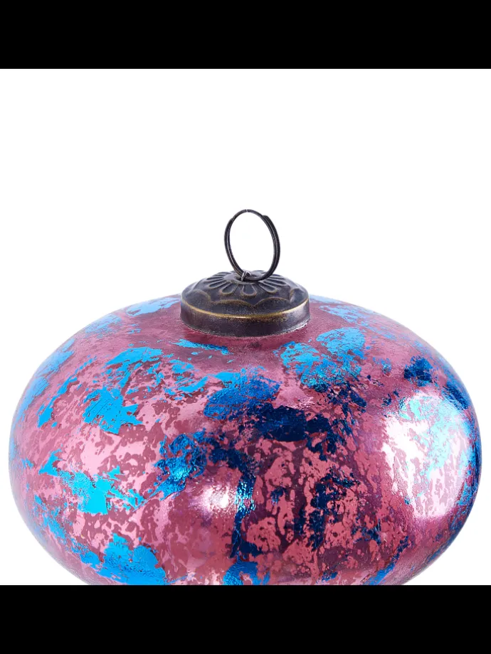 6er-Set Weihnachtsbaumkugeln ASTRALE in Rosa/Blau