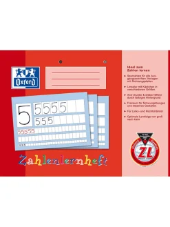 2er-Set: Zahlenlernhefte in Rot - DIN A4