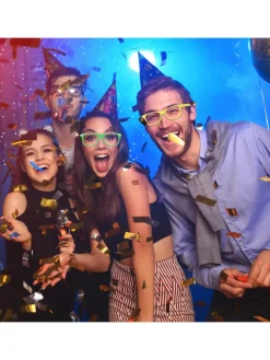 4er-Set:Partybrille in Bunt