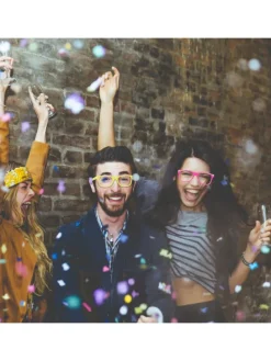 4er-Set:Partybrille in Bunt