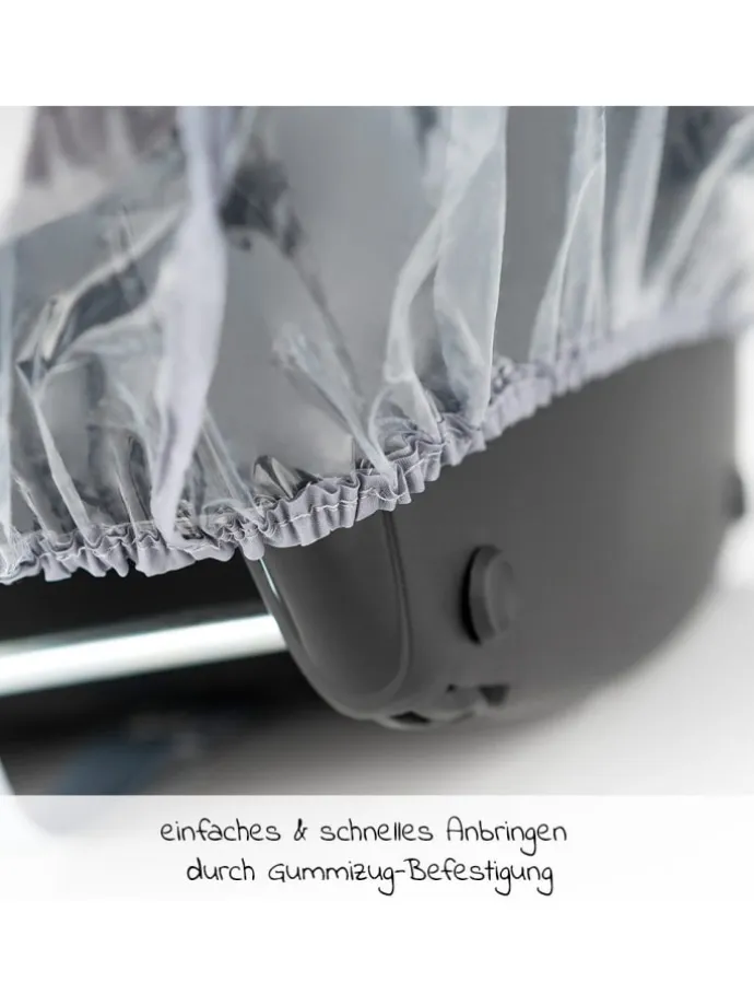 Erstlings-Schutz-Set für Babyschalen mit in grau