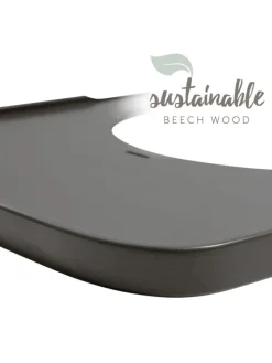 Essbrett & Tisch aus Holz für Alpha Hochstühle in braun,schwarz