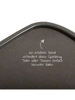 Essbrett & Tisch aus Holz für Alpha Hochstühle in braun,schwarz