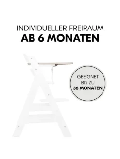 Essbrett und Tisch für Alpha Hochstuhl (Click in beige