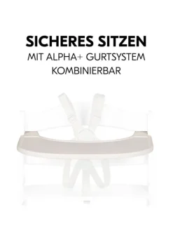 Essbrett und Tisch für Alpha Hochstuhl (Click in beige