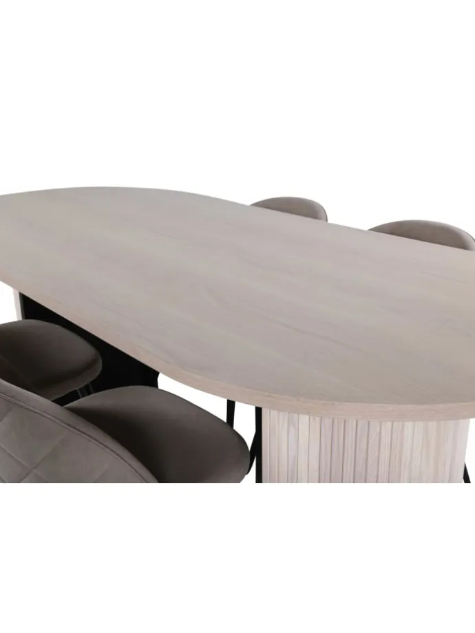 Essgruppe Bianca 1 (5-teilig) Beige 90 x 200 cm