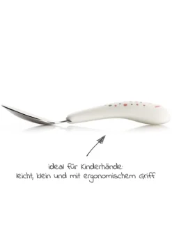 Esslern Besteck-Set 4-teilig mit ergonomsichen in weiss,bunt