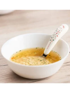 Esslern Besteck-Set 4-teilig mit ergonomsichen in weiss,bunt
