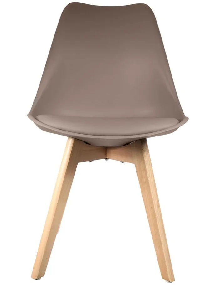 Esszimmerstuhl "Scandinave" in Taupe - (B)46 x (H)86,5 x (T)52 cm